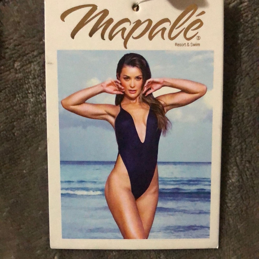 Sexy shimmer blue ribbed swimsuit!